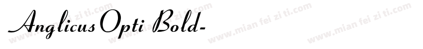 AnglicusOpti Bold字体转换